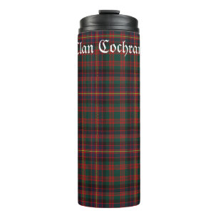 Personalised Clan Cochrane Tartan Thermal Tumbler