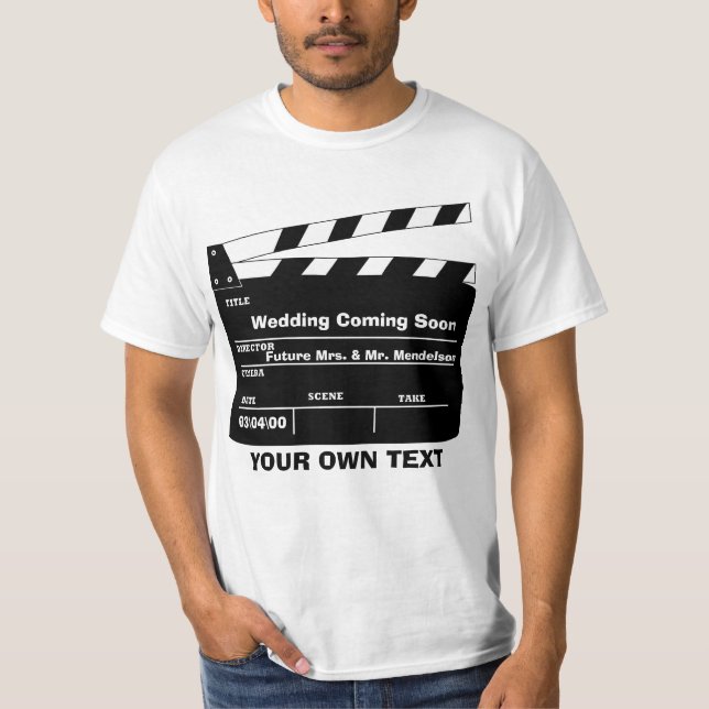 Personalised clapboard template T-Shirt (Front)