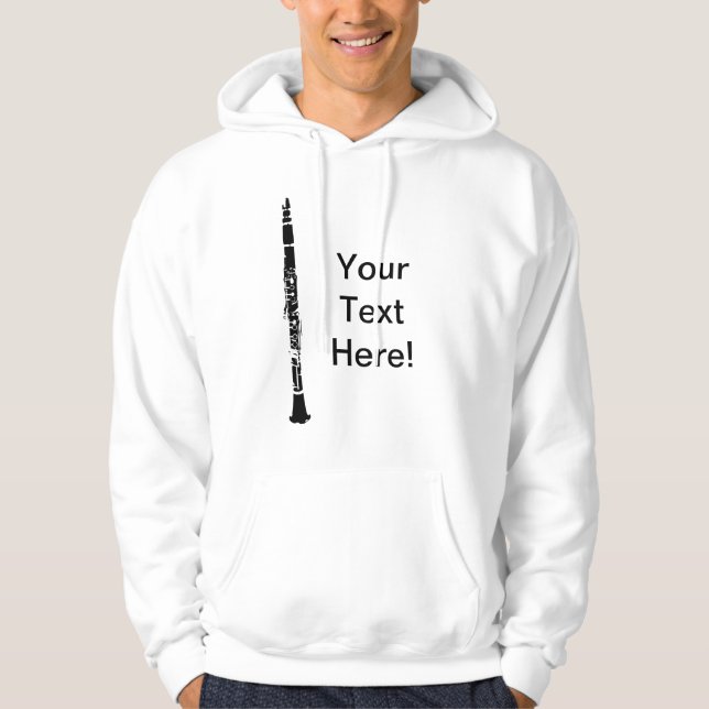 Personalised Clarinet Hoodie (Front)