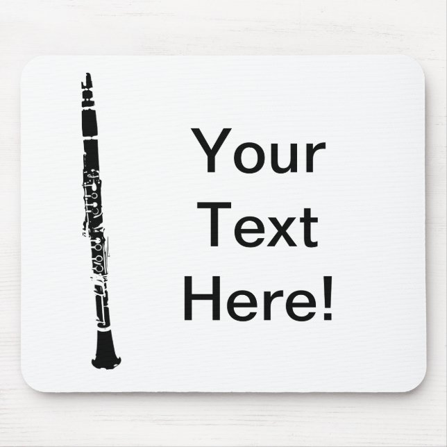 Personalised Clarinet Mouse Mat (Front)