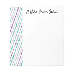 Personalised Clarinet Player Gift Instrument Theme Notepad