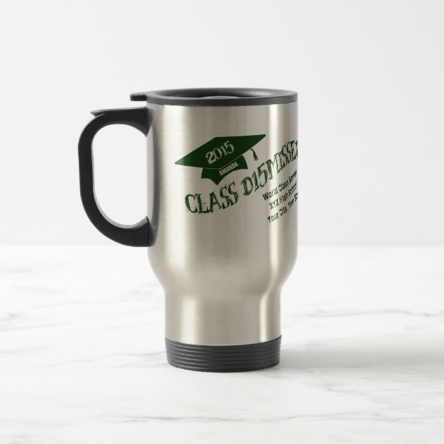 Personalised Class Dismissed 2015 Graduation Mug (Left)
