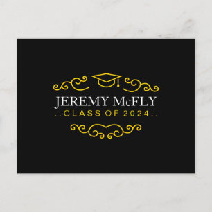 Personalised Class Graduation Announcement Postcard