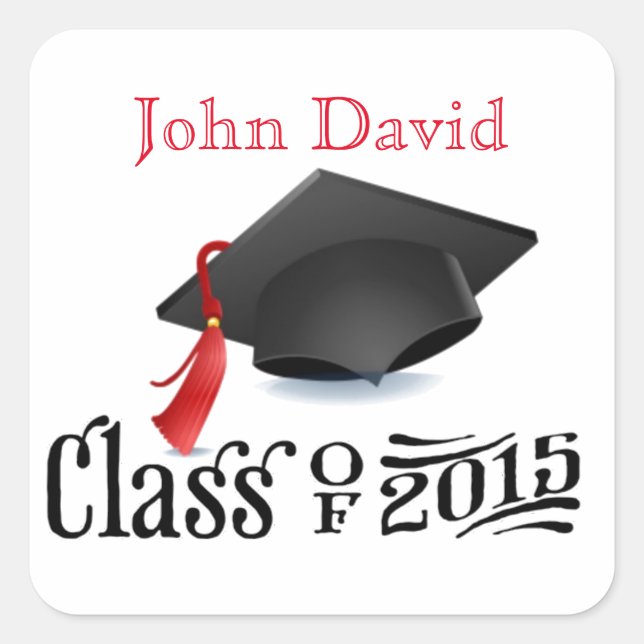 Personalised Class of 2015 Envelope Seal Stickers (Front)
