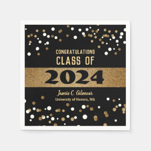 Personalised Class of 2024 Graduation Party Napkin