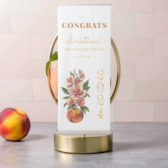 Personalised Class of 2024 Graduation Peach Banner (Creator Uploaded)