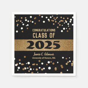 Personalised Class of 2025 Graduation Party Napkin