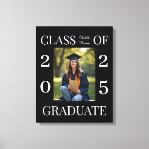 Personalised Class of 2025 Graduation Photo Canvas Print