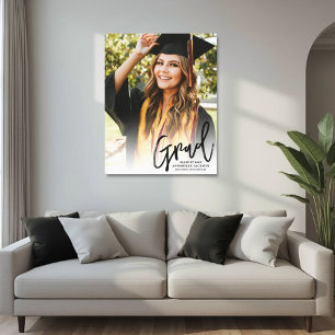 Personalised Class of 2026 Graduation Photo Canvas Print