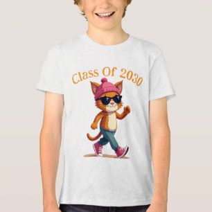 Personalised Class Of 2030 Tri-Blend Shirt