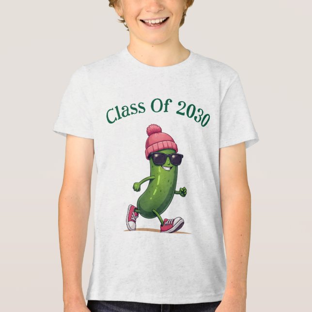 Personalised Class Of 2030  Tri-Blend Shirt (Front)