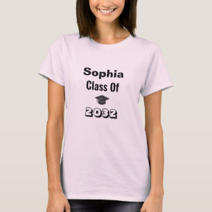 Personalised Class of 2032 Grow with Me Shirt - Gi