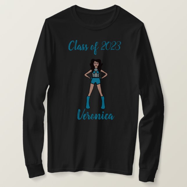 Personalised Class of Majorette Shirt Teal (Design Front)