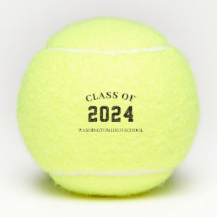 Personalised Class of with School Name Tennis Balls