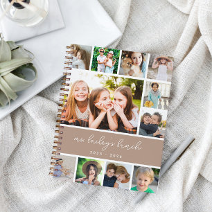 Personalised Class Photo Collage Teacher Notebook