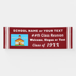 Personalised Class Reunion Banners Decorations