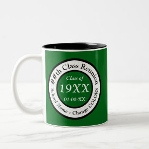 Personalised Class Reunion Gifts Your Colours, Tex Two-Tone Coffee Mug