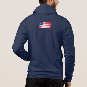 Personalised Classic American Flag Jacket Gift Hoodie