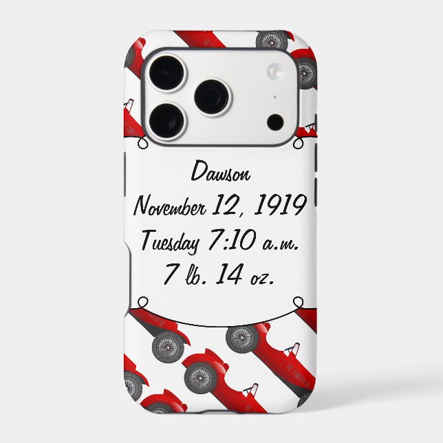 Personalised Classic Baby Boy Stat Gifts (Back)