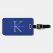 Personalised Classic Blue Monogram