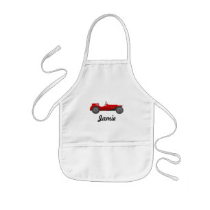 Personalised Classic Car Gifts Kids Apron