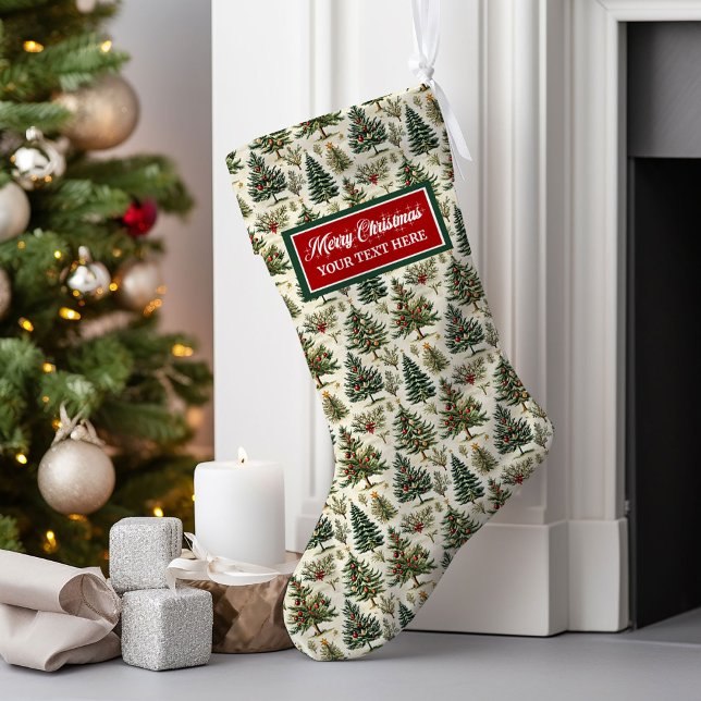 Personalised Classic Christmas Stocking Watercolor (Personalized Classic Christmas Stocking Watercolor)