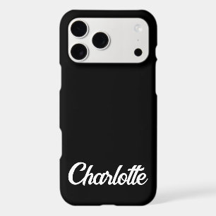 Personalised Classic Elegant Monogram Black Colour