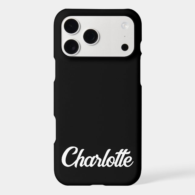 Personalised Classic Elegant Monogram Black Colour (Back)
