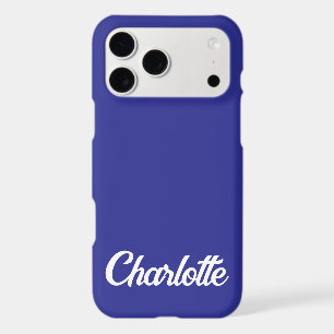 Personalised Classic Elegant Monogram Dark Blue