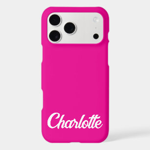 Personalised Classic Elegant Monogram Hot Pink