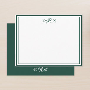Personalised Classic Elegant Monogram Initial Name Card