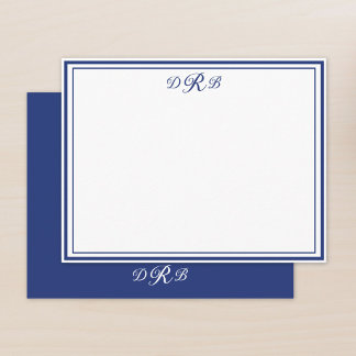 Personalised Classic Elegant Monogram Initial Name Card