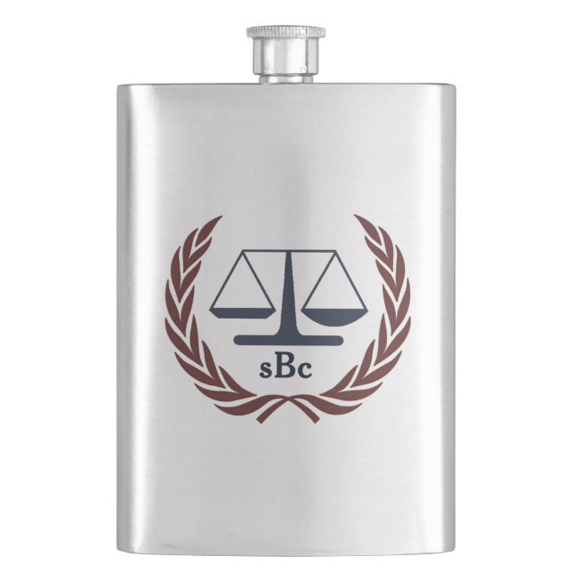 Personalised Classic Flask for Attorney Lawyer (Front)