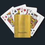 Personalised classic gold playing cards<br><div class="desc">Classic gold playing cards with customised option</div>