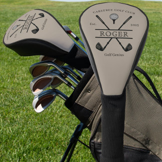 Personalised Classic Golf Club Golf Head Cover