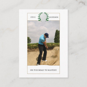 Personalised Classic Golf Club Name  Business Card