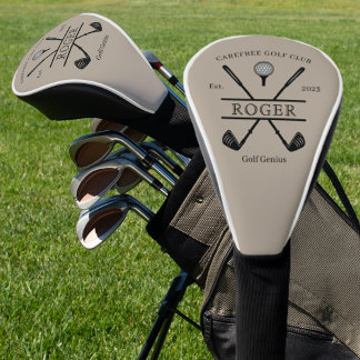 Personalised Classic Golf Club Name Golf Head Cover