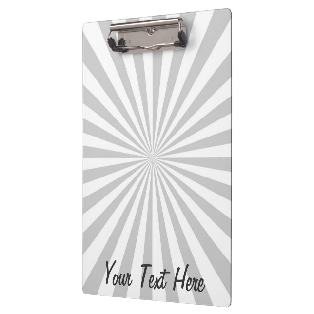 Personalised Classic Grey Burst Customise This! Clipboard (Left)