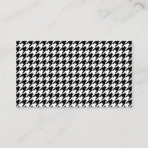 Personalised Classic houndstooth pattern Dogstooth Business Card