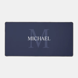 Personalised Classic Monogram and Name Desk Mat