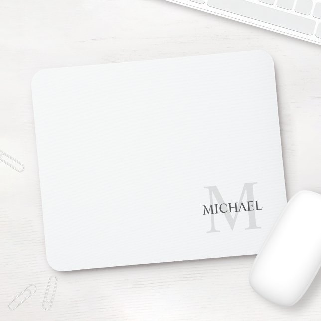 Personalised Classic Monogram and Name Mouse Mat (Creator Uploaded)