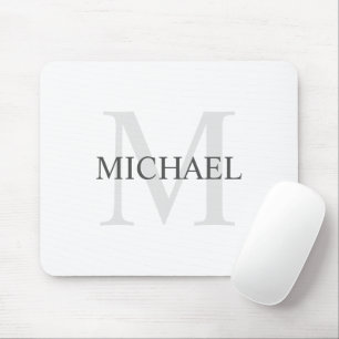 Personalised Classic Monogram and Name Mouse Mat
