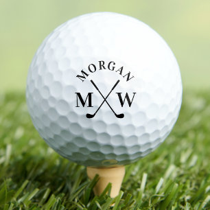 Personalised Classic Monogram Golf Balls