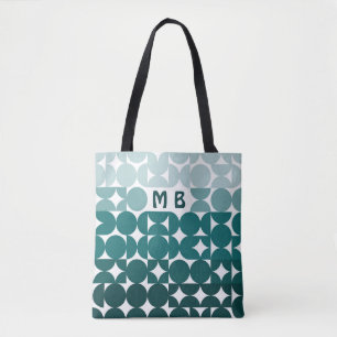 Personalised Classic Retro Geometric Art Pattern Tote Bag