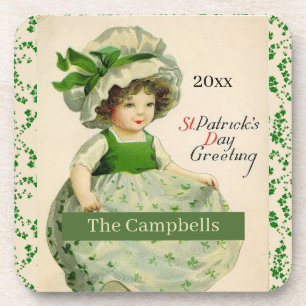 Personalised Classic St. Patrick's Day Coaster