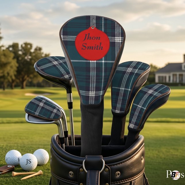 Personalised Classic Tartan Plaid Golf Head Cover (#sports&activities)