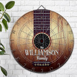 Personalised Classic Wooden Acoustic Guitar Dartboard<br><div class="desc">Classic acoustic guitar design for your personalised dartboard</div>