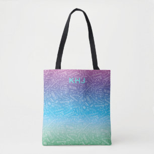 Personalised Classical Music Composer Rainbow Tote Bag