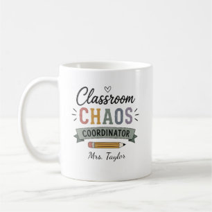 Personalised Classroom Chaos Coordinator Coffee Mug