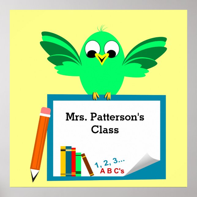Personalised Classroom Posters (Front)